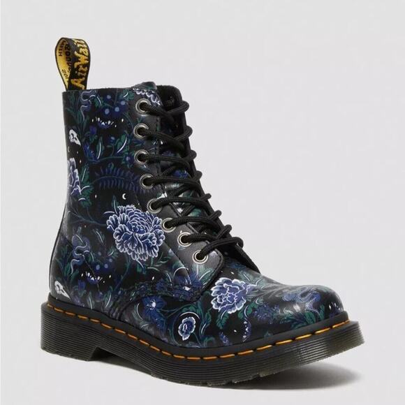 Dr. Martens 1460 PASCAL WOMEN'S MYSTIC FLORAL LACE UP BOOTS - Picture 2 of 16